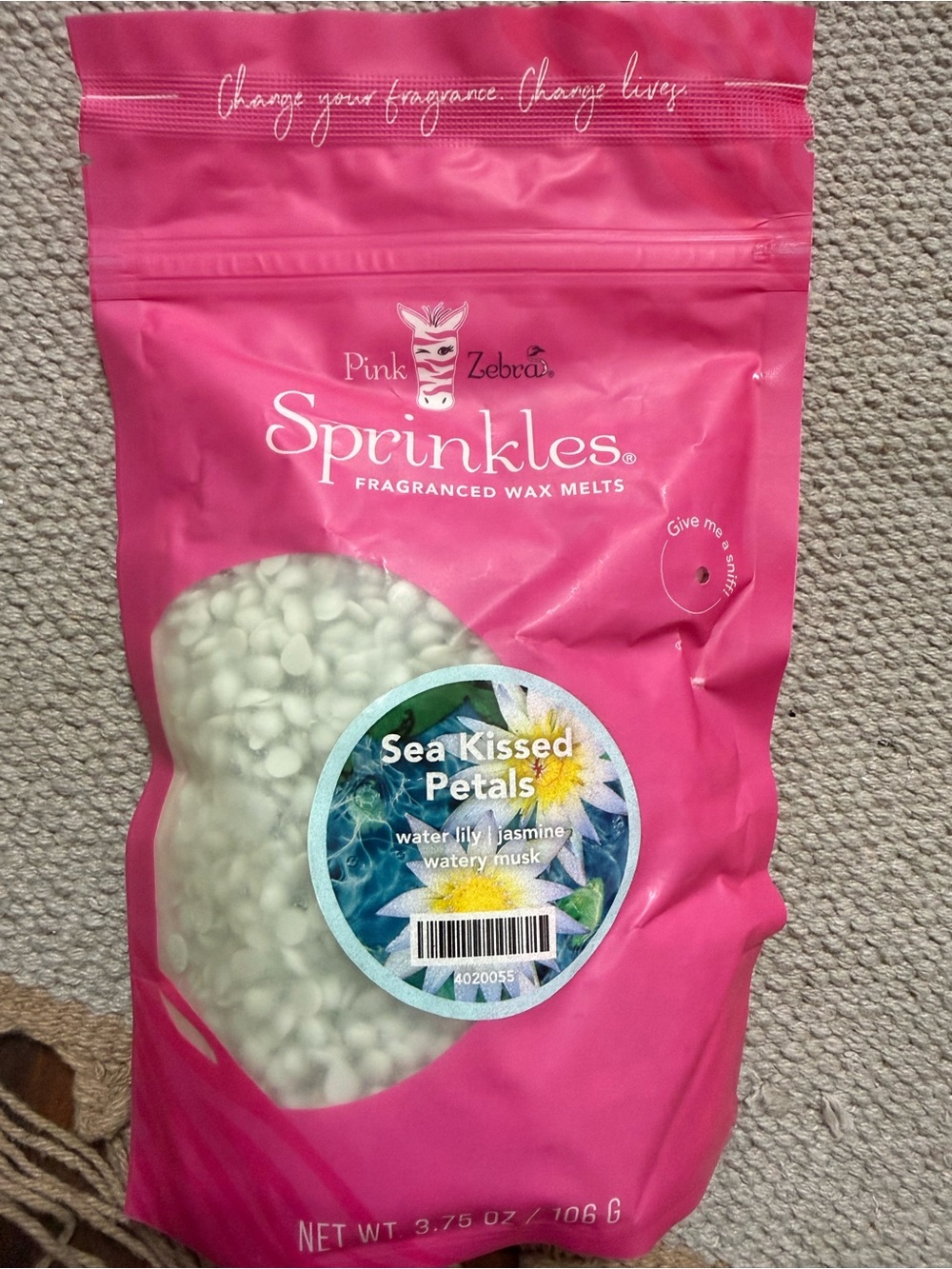 Pink Zebra Sprinkles Sea Kissed Petals Wax Melts - Pink & White